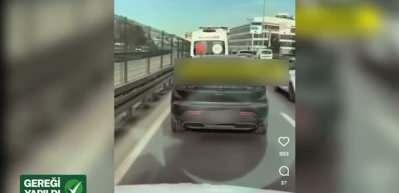 Ambulansa yol vermeyen maganda hakkında "Gereği yapıldı"