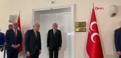 MHP Genel Başkanı Devlet Bahçeli ile Dem Parti heyetinin görüşmesi başladı