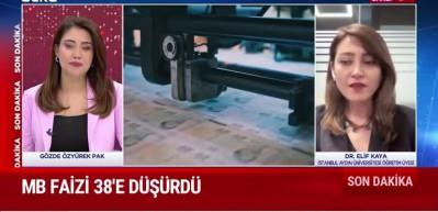 TCMB faizi yüzde 38'e indirdi