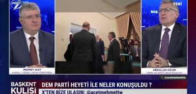 AK Parti ile DEM heyeti arasında hangi konular g&ouml;r&uuml;ş&uuml;ld&uuml;! Ak Partili G&uuml;ler canlı yayında a&ccedil;ıkladı