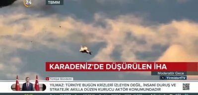 Bakan Tun&ccedil;'tan Karadeniz'de d&uuml;ş&uuml;r&uuml;len İHA'ya ilişkin a&ccedil;ıklama