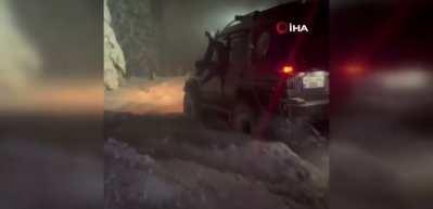 Karab&uuml;k'te kar kalınlığı 40 santimetreye ulaştı!