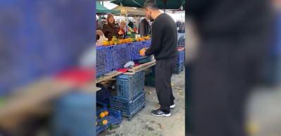 Pazarcının &ldquo;sulu portakal&rdquo; hilesi ifşa oldu!