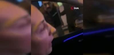 Trafik magandası &ccedil;ocuğunun yanında annesine hakaret etti!