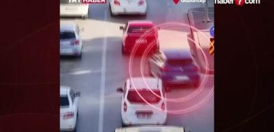 Trafikte kaynak yapanlar yandı!