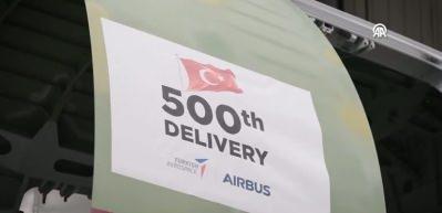 TUSAŞ'tan Airbus'a 500'&uuml;nc&uuml; A320 u&ccedil;ağı sevkiyatı