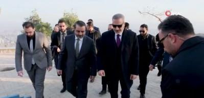 Bakan Fidan'dan Şam'da dikkat &ccedil;eken fotoğraf