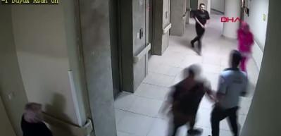 Boşanma aşamasındaki eşini hastanede kovalayıp, vurmuştu; g&ouml;r&uuml;nt&uuml;leri ortaya &ccedil;ıktı
