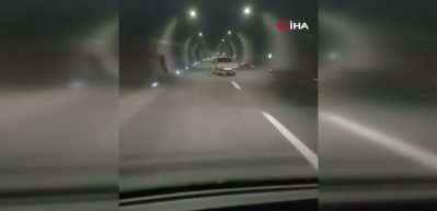 Cankurtaran T&uuml;neli&rsquo;nde sağa sola savrulan aracın neden meydana geldiği ortaya &ccedil;ıktı