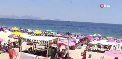 Copacabana a&ccedil;ıklarında u&ccedil;ak kazası: Cessna denize d&uuml;şt&uuml;