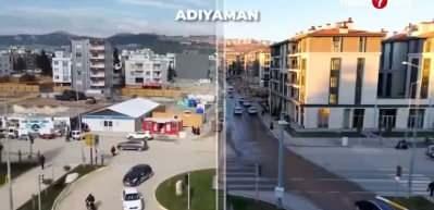 Depremin izleri siliniyor: İşte 5 şehrin &ouml;ncesi ve sonrası g&ouml;r&uuml;nt&uuml;leri