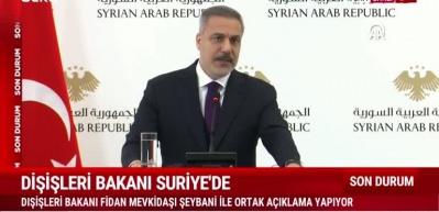 Dışişleri Bakanı Hakan Fidan SDG Suriye'ye entegre olmalı dedi