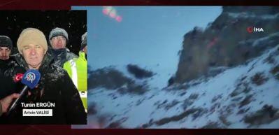 Artvin'de &ccedil;ığ b&ouml;lgesinde arama kurtarma &ccedil;alışmaları devam ediyor