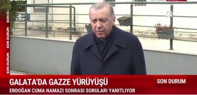  Cumhurbaşkanı Recep Tayyip Erdoğan Netanyahu'ya tepki g&ouml;sterdi