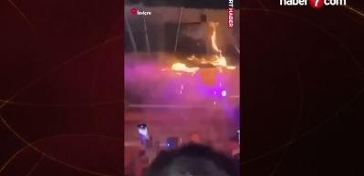 Yangının &ccedil;ıkış anı: İsvi&ccedil;re'deki patlamada 47 kişi hayatını kaybetti