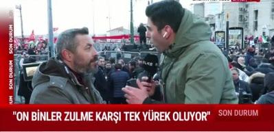 On binler Gazze i&ccedil;in Galata'da bir araya geldi