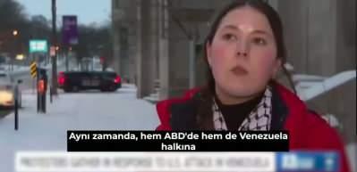 Anaokulu &ouml;ğretmeni Trump'ı eleştirirken canlı yayında g&ouml;zaltına alındı