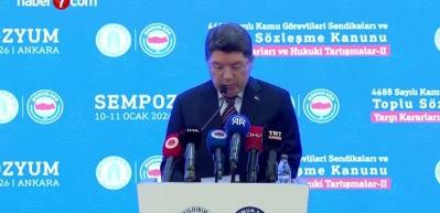 Adalet Bakanı Tun&ccedil;, T&Uuml;RK-İŞ Genel Başkanı Atalay ile bir araya geldi