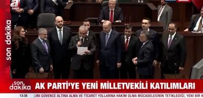 AK Parti&rsquo;ye yeni katılımlar ger&ccedil;ekleşti! Cumhurbaşkanı Erdoğan 3 vekilin daha rozetini taktı