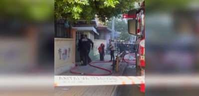 Alanya'da okulda korkutan yangın! Eğitime ara verildi