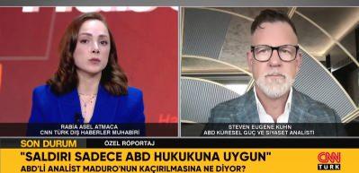  Amerikalı siyaset analist Eugene: Maduro'nun ka&ccedil;ırılması hukuki, savaş isteyen Avrupa