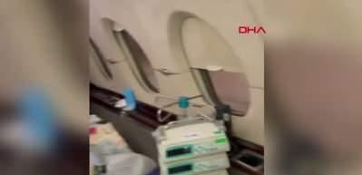 Down sendromlu 5 aylık bebek ambulans u&ccedil;akla Ankara&rsquo;ya sevk edildi