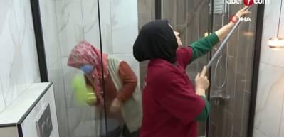 Gaziantep'te &ccedil;ocuklarını okutmak i&ccedil;in temizlik&ccedil;ilik yapıyordu, şimdi 20 &ccedil;alışanı var