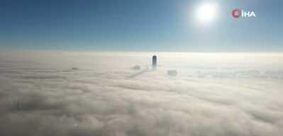 Konya sisle kaplandı, şehir g&ouml;r&uuml;ş mesafesini kaybetti