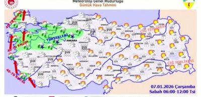 Meteoroloji yurt genelinde sıcaklıkların aniden d&uuml;şeceğini a&ccedil;ıkladı