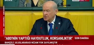 MHP lideri Bah&ccedil;eli "SDG israil'in d&uuml;menindedir" dedi