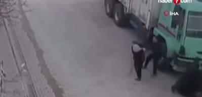 Sokak ortasında anne ve bebeğine saldırdı! Tutuklandı