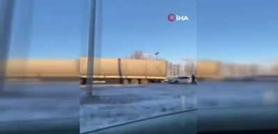 Tokat&rsquo;ta buzlanma zincirleme kazaya oldu, 5 ara&ccedil; birbirine girdi