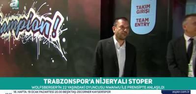 Trabzonspor'a Nijeryalı stoper