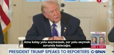 Trump harekete ge&ccedil;eceğini duyurdu: Ya g&uuml;zelce ya da zorlayarak!