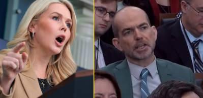 Beyaz Saray S&ouml;zc&uuml;s&uuml; Leavitt ile İngiliz muhabir arasında ICE tartışması