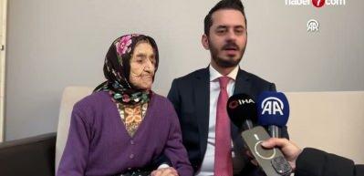 Bursa'da 121 yaşındaki Saadet ninenin Erdoğan isteği duygulandırdı