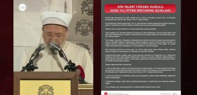 Diyanet İşleri Başkanlığı fitre miktarını belirledi