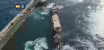 İspanya'da T&uuml;rk şirketine ait gemide 10 ton kokain ele ge&ccedil;irildi