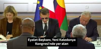 Macron'un toplantıya g&uuml;neş g&ouml;zl&uuml;ğ&uuml;yle katılması dikkat &ccedil;ekti: ''Beni b&ouml;yle idare edin''