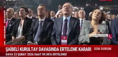 Şaibeli kurultay davasında erteleme kararı
