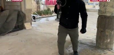 Suriye'de ter&ouml;r &ouml;rg&uuml;t&uuml; YPG'nin dron at&ouml;lyesine &ccedil;evirdiği kilise g&ouml;r&uuml;nt&uuml;lendi