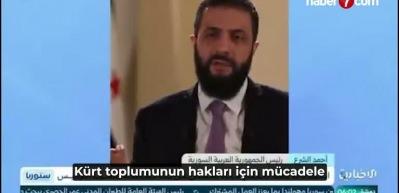 Suriye'den Şara r&ouml;portajını yayımlamayan Irak merkezli televizyona tepki
