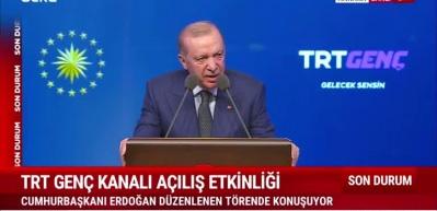 TRT Gen&ccedil; Kanalı a&ccedil;ılıyor! Erdoğan'dan &ouml;nemli mesajlar