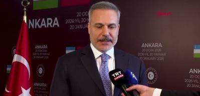   Bakan Hakan Fidan, T&uuml;rkiye-&Ouml;zbekistan 4+4 Mekanizması Toplantısı'nın ardından a&ccedil;ıklamalarda bulundu