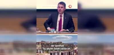 Bakan Kurum muhalefetin depremzedeye evler "faizle satılıyor" yalanlarına cevap verdi