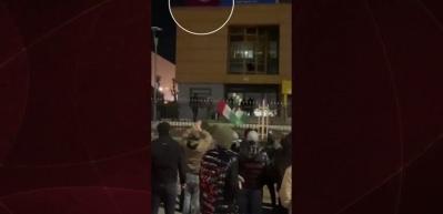 Bozgunun acısı: SDG ka&ccedil;acak delik ararken sempatizanları T&uuml;rk bayrağına saldırdı!