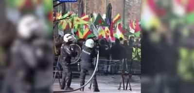 Br&uuml;ksel polisinden PKK'lılara sert m&uuml;dahale