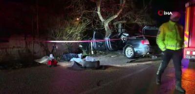 Bursa'da 2 gen&ccedil; kızın hayatını kaybettiği kazada s&uuml;r&uuml;c&uuml; 144 promil alkoll&uuml; &ccedil;ıktı