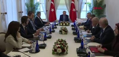 Cumhurbaşkanı Erdoğan, Balkan Barış Platformu &uuml;yelerini kabul etti