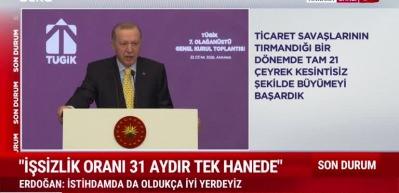 Cumhurbaşkanı Erdoğan "hayat pahalılığı hissedilir derecede d&uuml;şecek"dedi